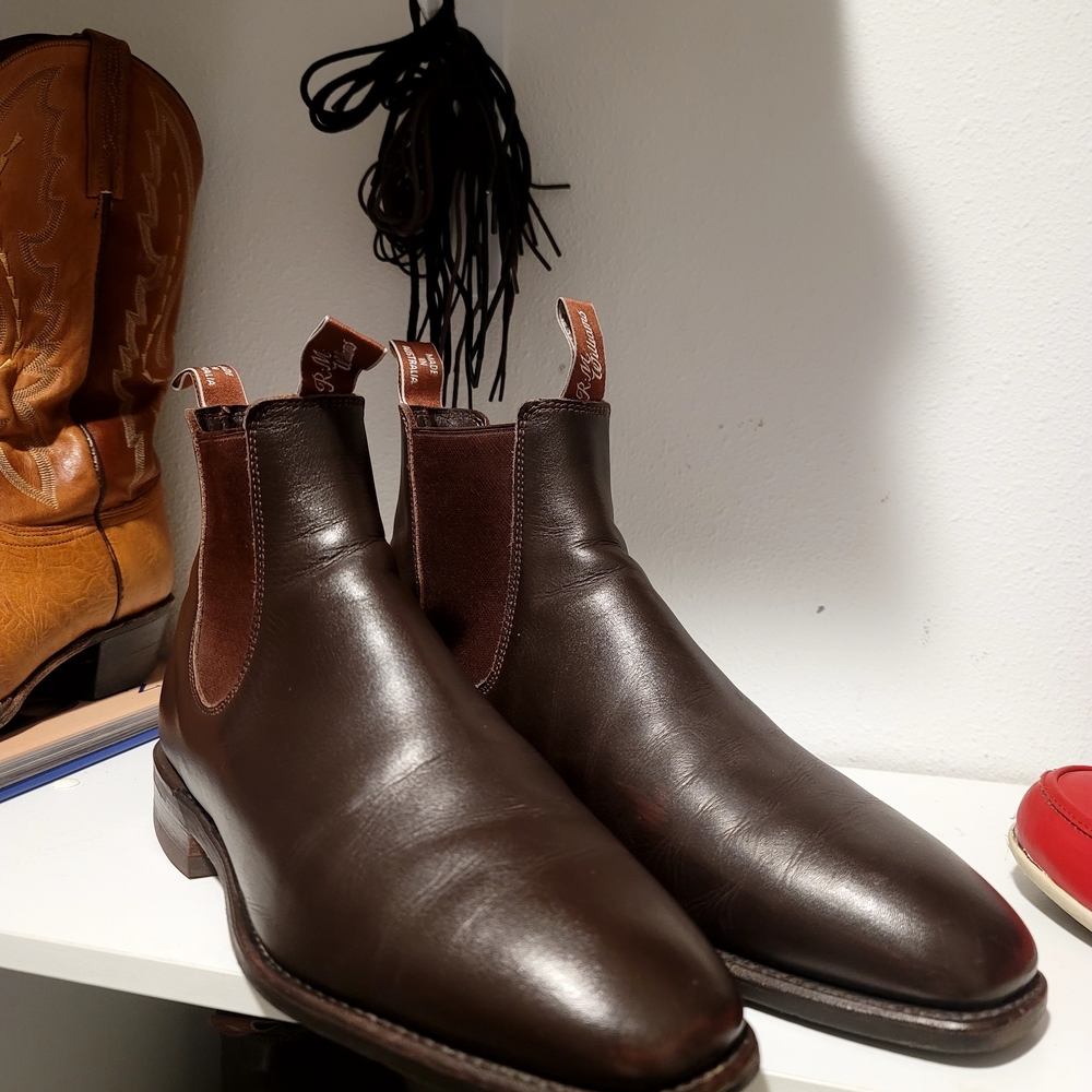 R.M. Williams Chocolate Leather chelsea Boots